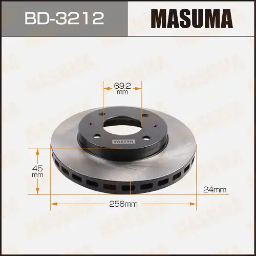 Тормозной диск MASUMA BD-3212