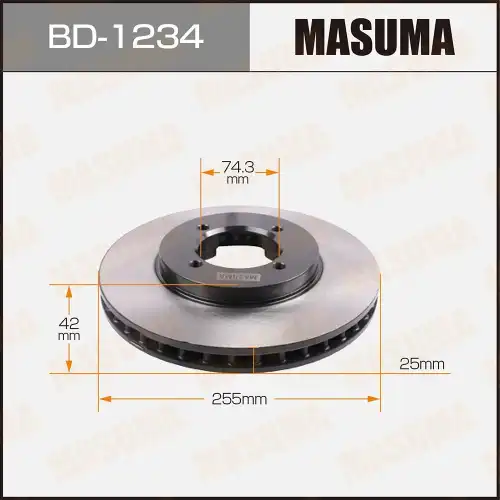 Тормозной диск MASUMA BD1234