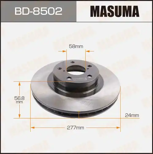Тормозной диск MASUMA BD-8502