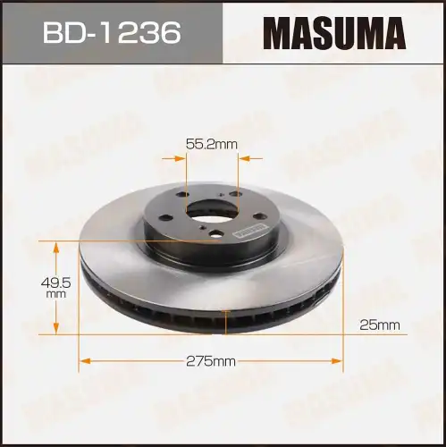 Тормозной диск MASUMA BD-1236
