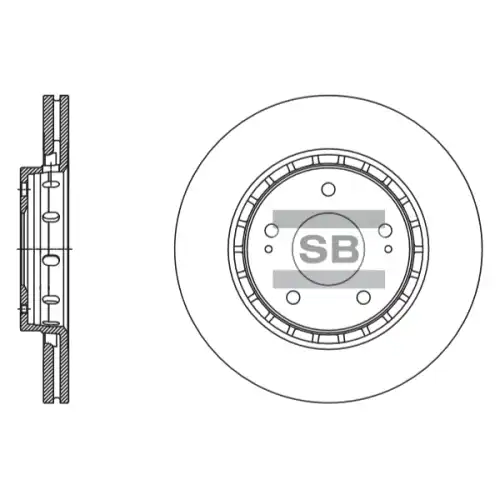 Тормозной диск SANGSIN SD4329