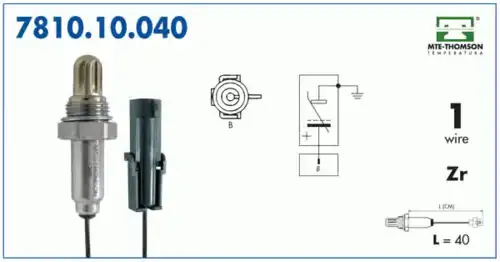лямбда-зонд Opel 7810.10.040 MTE-THOMSON