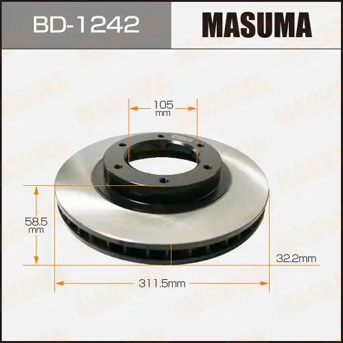 Тормозной диск MASUMA BD-1242