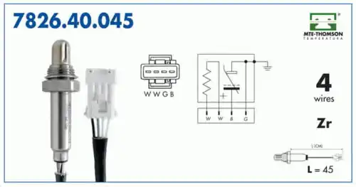лямбда-зонд Ren 7826.40.045 MTE-THOMSON