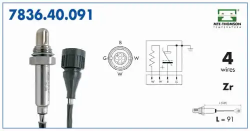 лямбда-зонд!\ BMW E34 1.8 89-95 7836.40.091 MTE-THOMSON