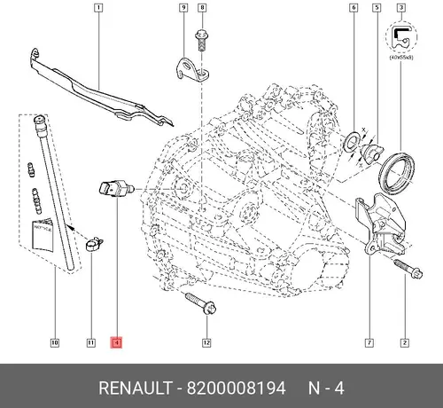 ВК ЗАД. ХОДА BM1B 82 00 008 194 RENAULT