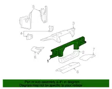 Панель пер. 5W1Z16138A FORD