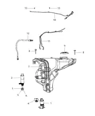 Бачок омывателя окон 68041379AA CHRYSLER