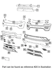 Решетка бампера CHRYSLER 68143095AB
