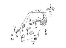Ручка двери TOYOTA / LEXUS 6923048020B0