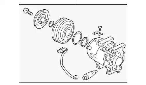 КОМПРЕССОР В СБОРЕ 977013R200 HYUNDAI