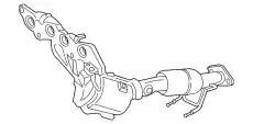 Катколлектор, 2.5 DOHC DG9Z-5G232-F FORD