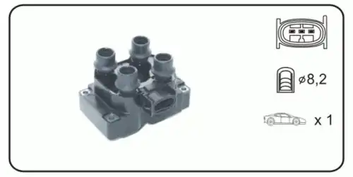 Катушка зажигания JANMOR JM5092