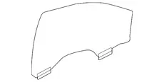 Стекло передней двери левое XT5 23121257 CADILLAC