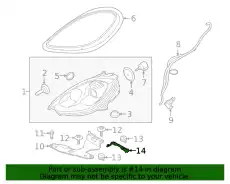 95B941452C кронштейн прав фары PORSCHE