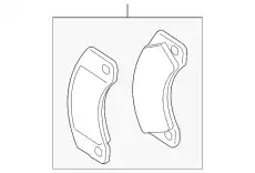 Тормозные колодки дисковые PORSCHE 971698151D