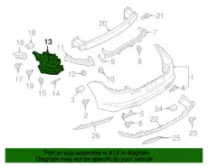 Кронштейн бампера 971807331 PORSCHE