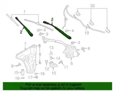 ПОВОДОК СТЕКЛООЧИСТИТЕЛЯ 971955409 PORSCHE