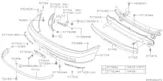 КРОНШТЕЙН БАМПЕРА 57714AC040 SUBARU