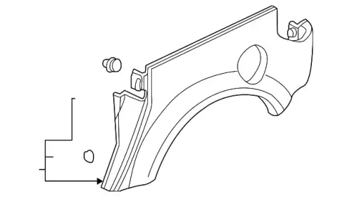 Накладка крыла 74450SCVA10ZA HONDA