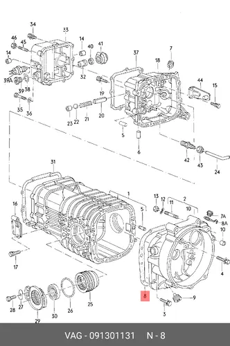 091301131 GASKET, GRAPHITE VAG