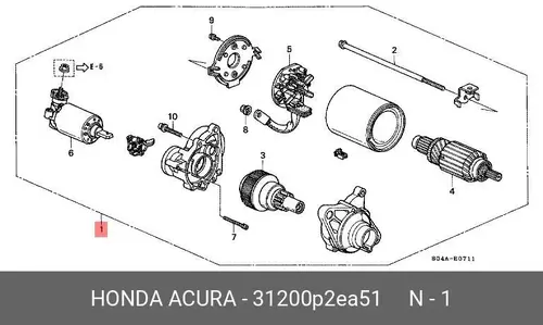 Стартер HONDA 31200P2EA51