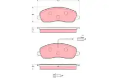 Тормозные колодки дисковые TRW GDB1627