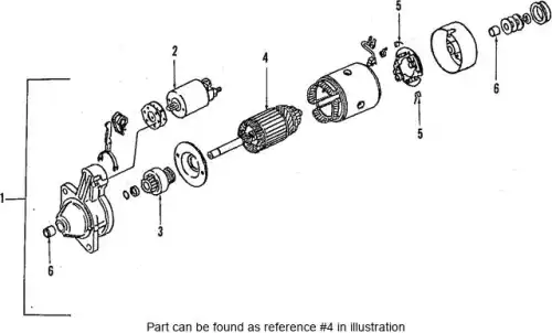 Якорь стартера 23310J5501 NISSAN