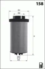 Топливный фильтр MECAFILTER ELG5517