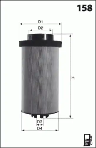 Топливный фильтр MECAFILTER ELG5517