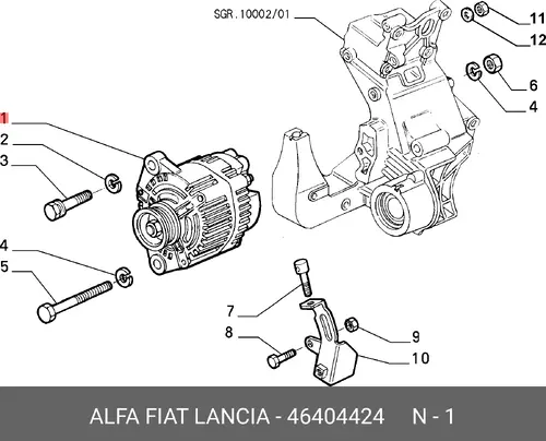 Генератор LANCIA 46404424