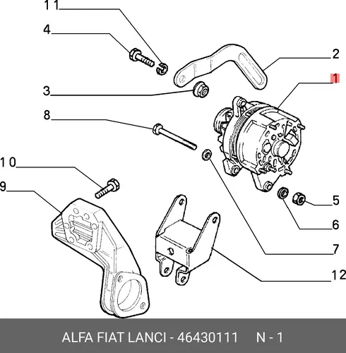 Генератор LANCIA 46430111