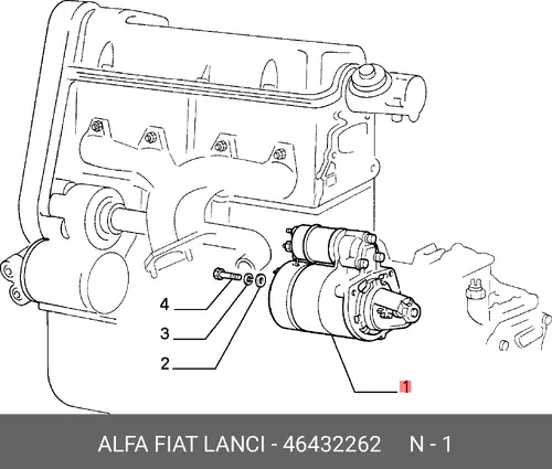 Стартер LANCIA 46432262