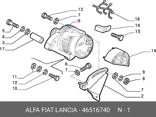 Генератор LANCIA 46516740