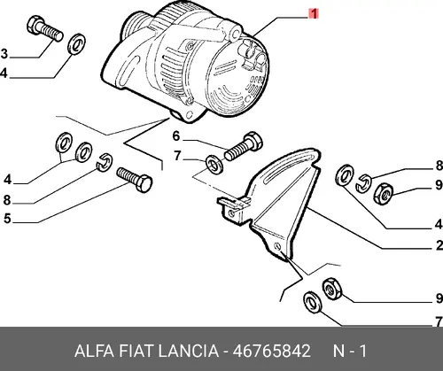 Генератор LANCIA 46765842