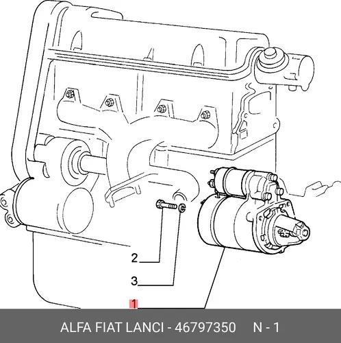 Стартер LANCIA 46797350