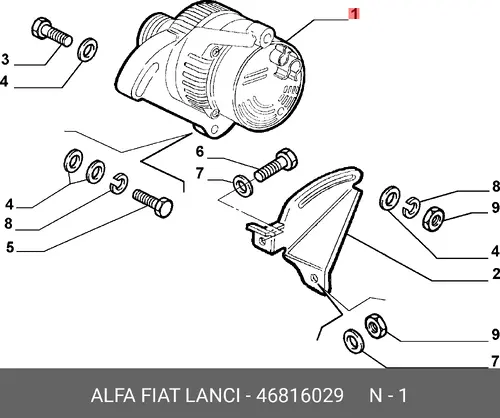 Генератор LANCIA 46816029