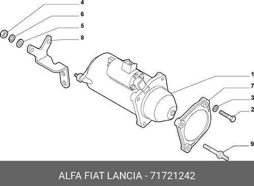 Стартер LANCIA 71721242