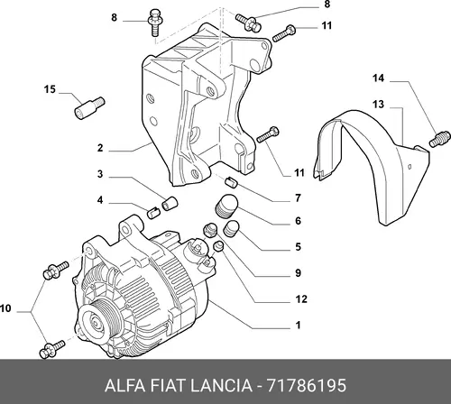 Генератор LANCIA 71786195
