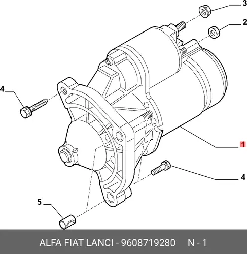 Стартер LANCIA 9608719280