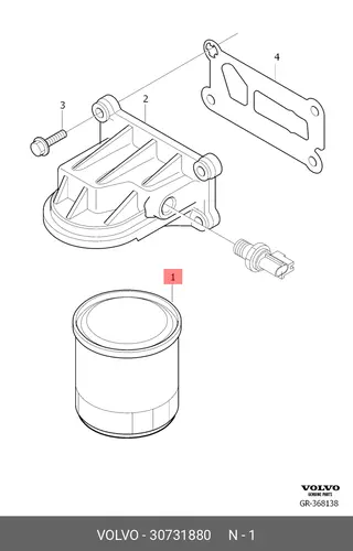 Фильтр масляный VOLVO 30731880