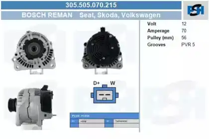 деталь 305.505.070.215 CV PSH