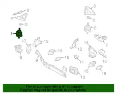 Подушка крепления двигателя VAG 8E0199382AC