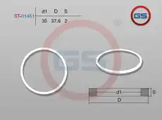  ТЕФЛОНОВОЕ КОЛЬЦО ST-01451 GS