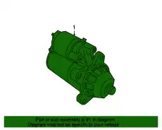 Стартер FORD F7UZ-11002-AARM