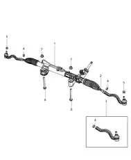 Рулевая рейка DODGE 52124724AF