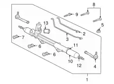 Рулевая рейка JAGUAR C2D32301
