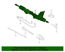 Рулевая рейка FORD XW4Z-3504-JBRM