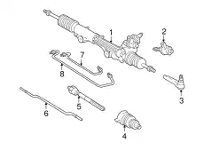 Рулевая рейка FORD XW4Z-3504-JBRM