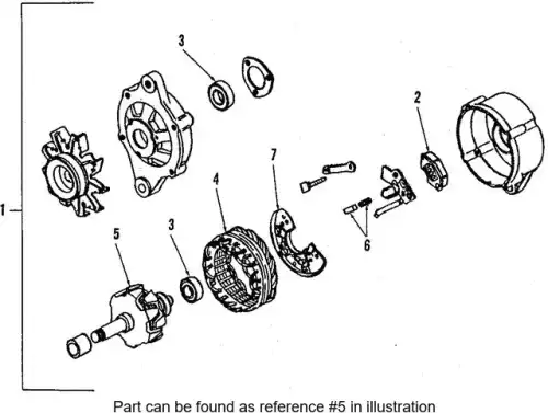 Ротор генератора 2310842L12 NISSAN